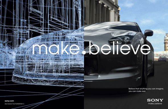 家電メーカーのキャンペーン広告。「作る・信じる」、シンプルなキャッチコピーが話題になったそうです。